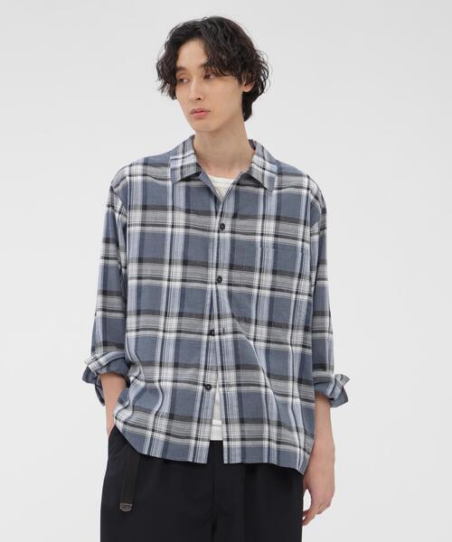 トップス MHL. TOP DYED COTTON POPLIN SHIRT MHL.（エムエイチエル） シャツ TOP DYED COTTON POPLIN メンズ