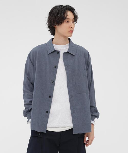 MHL.（エムエイチエル） シャツ TOP DYED COTTON POPLIN メンズ