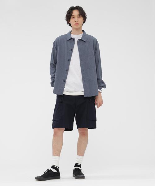 MHL.（エムエイチエル） シャツ TOP DYED COTTON POPLIN メンズ