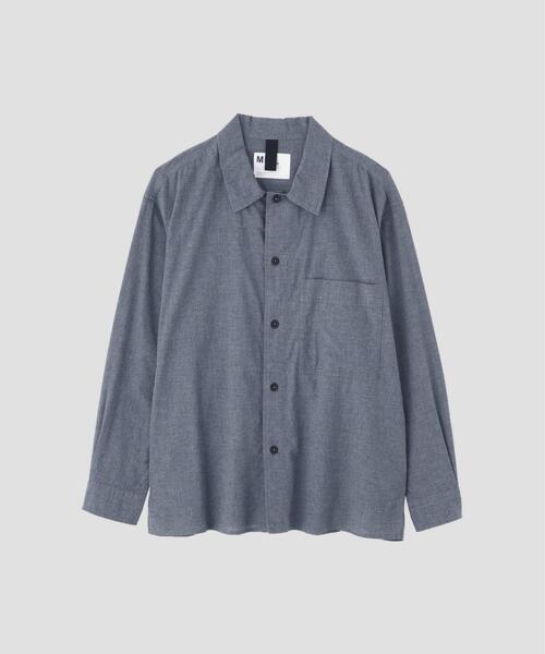 MHL.（エムエイチエル） シャツ TOP DYED COTTON POPLIN メンズ