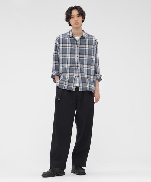 MHL.（エムエイチエル） シャツ TOP DYED COTTON POPLIN メンズ