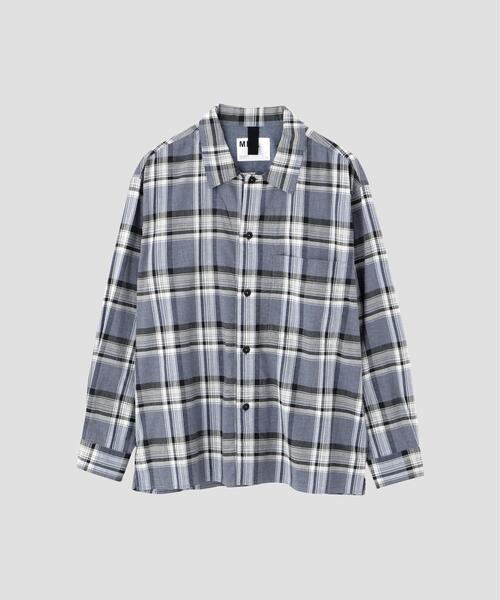 MHL.（エムエイチエル） シャツ TOP DYED COTTON POPLIN メンズ