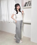 tシャツ 半袖 レースレイヤード風フロントボタ...の詳細画像4