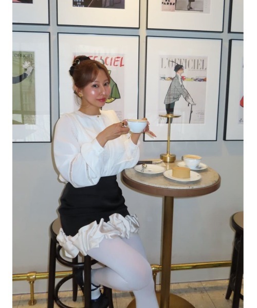 Her lip to 長袖ブラウス S ホワイト レディース : ZOZOTOWN Yahoo!店
