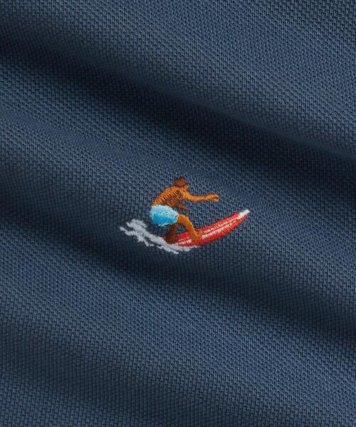 ベビー エンブロイダリー コットン メッシュ Polo ショートオールの画像