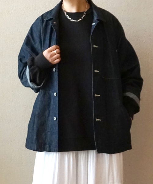 「JOURNAL STANDARD LUXE」 デニムジャケット FREE ネイビー レディース_画像5