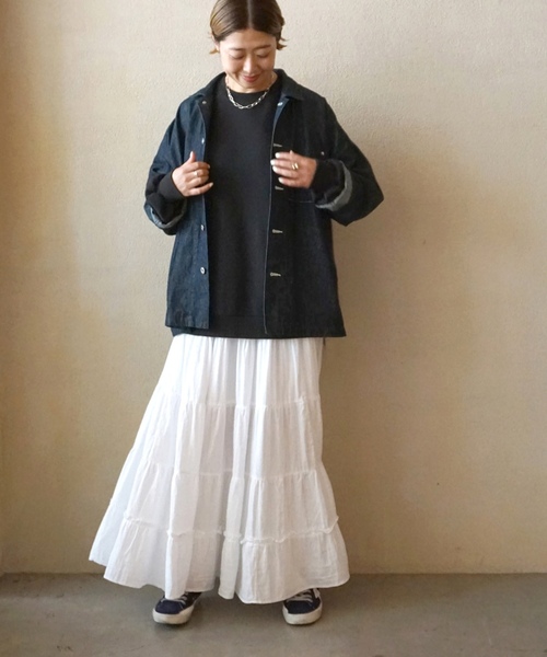 「JOURNAL STANDARD LUXE」 デニムジャケット FREE ネイビー レディース_画像7