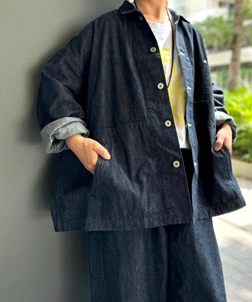 「JOURNAL STANDARD LUXE」 デニムジャケット FREE ネイビー レディース_画像9