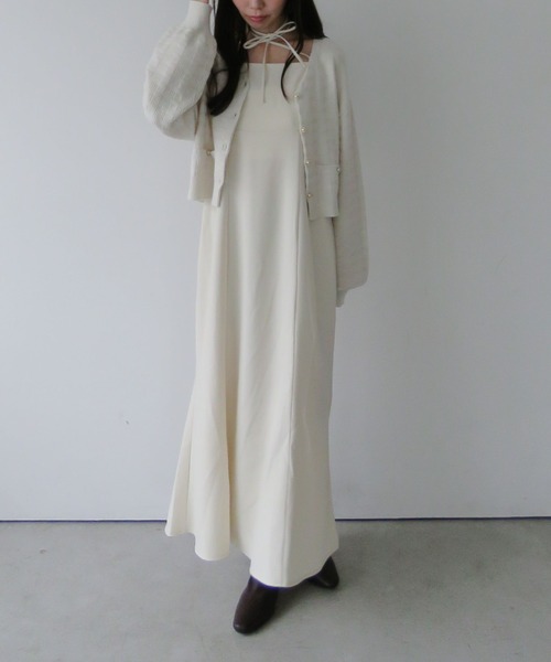 「archives」 コンビワンピース MEDIUM モカ レディース_画像3