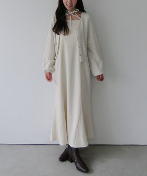 「archives」 コンビワンピース MEDIUM モカ レディース_画像6