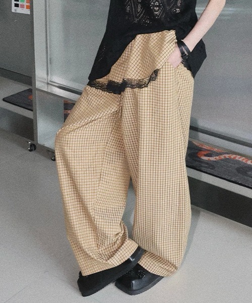 chuclla（チュクラ） ワイドパンツ パンツ 「CHENTAITAI」 レース