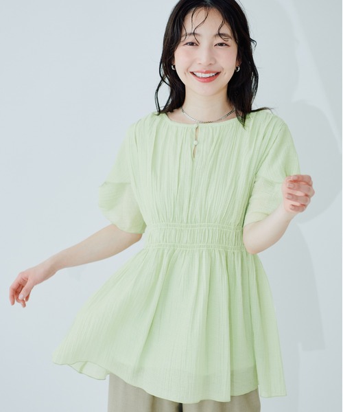 natural couture 「natural couture」 半袖チュニック FREE ホワイト