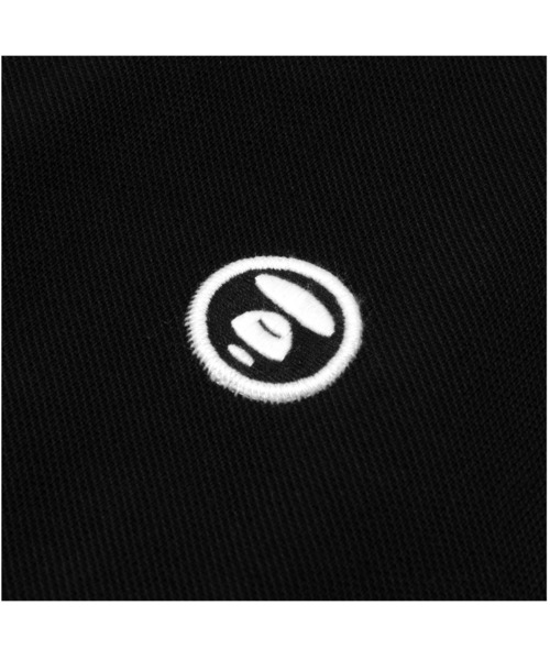 「AAPE BY A BATHING APE」 半袖ポロシャツ X-LARGE ブラック メンズ_画像5