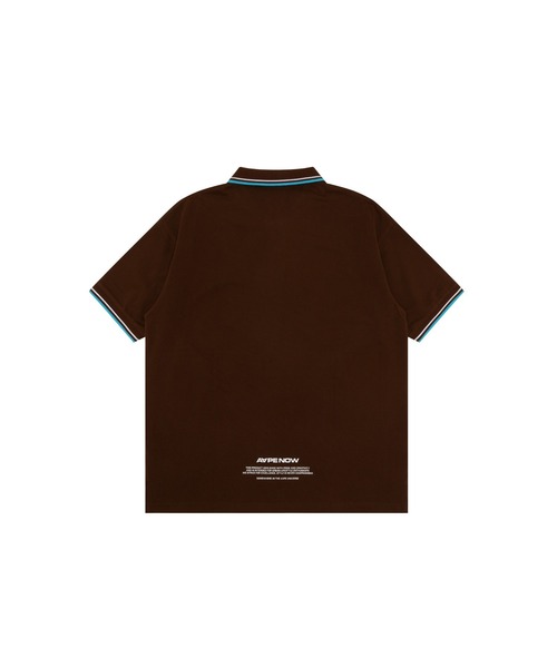 「AAPE BY A BATHING APE」 半袖ポロシャツ X-LARGE ブラック メンズ_画像7