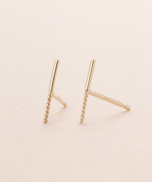 k10 ツイストピアス ピアス K10 ツイストラインピアス レディース メンズ : ZOZOTOWN Yahoo