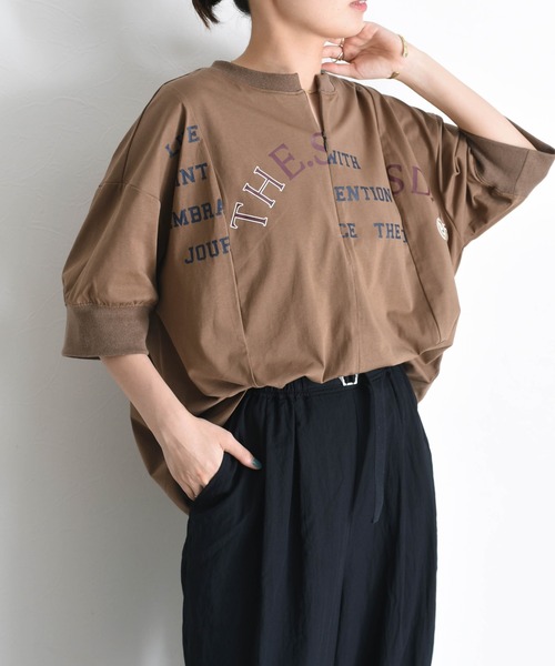 「Eimee Law」 半袖カットソー FREE チャコールグレー レディース_画像8