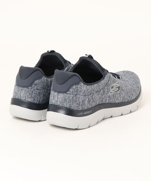 「SKECHERS」 ローカットスニーカー 26.5cm ブラック×ホワイト メンズ_画像2