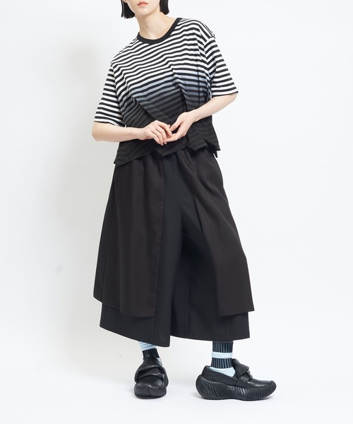 「gomme」 イージーパンツ MEDIUM ブラック レディース_画像2