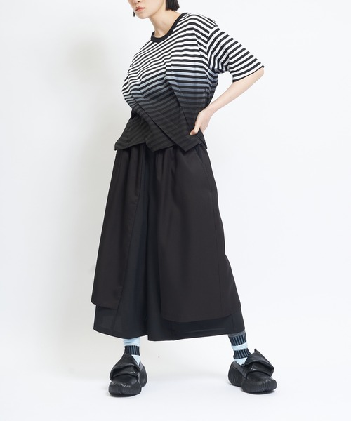 「gomme」 イージーパンツ MEDIUM ブラック レディース_画像3