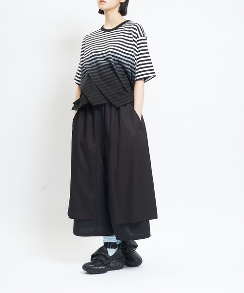 「gomme」 イージーパンツ MEDIUM ブラック レディース_画像4