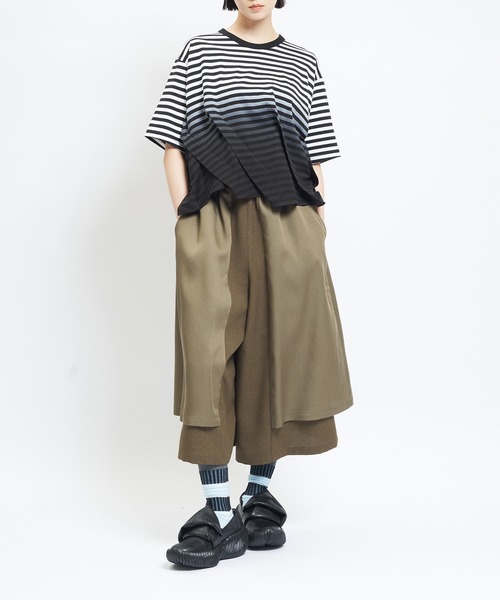 「gomme」 イージーパンツ MEDIUM ブラック レディース_画像6