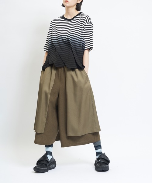 「gomme」 イージーパンツ MEDIUM ブラック レディース_画像7