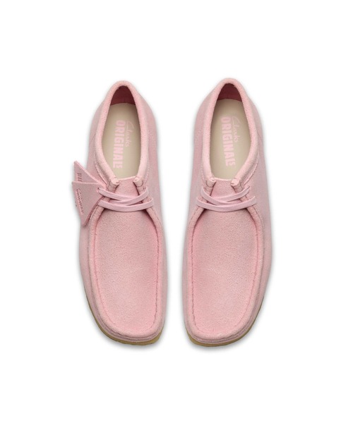 Clarks（クラークス） スニーカー WALLABEE LIGHT PINK SUEDE メンズ
