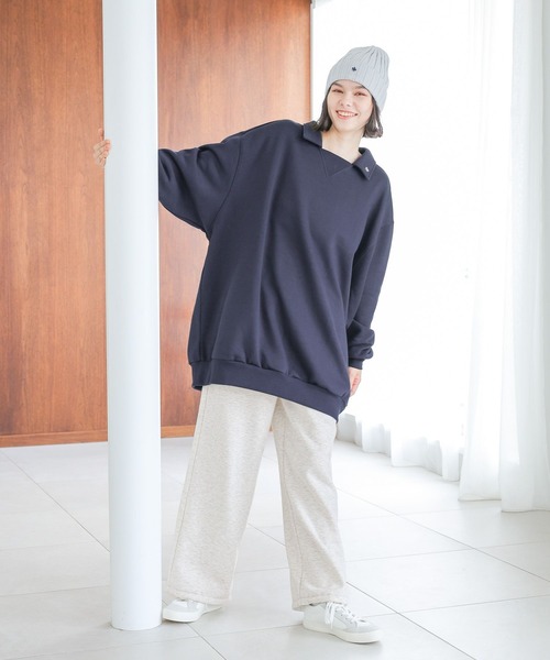 「POLO BCS」 スウェットパンツ LARGE ナチュラル レディース_画像3