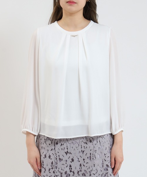 「TRUDEA」 長袖ブラウス MEDIUM ブラック レディース_画像8