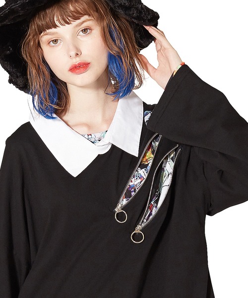 国産人気 tシャツ Tシャツ スパンキーリングジップシャツ襟カットソー -メガビッグ- ZOZOTOWN PayPayモール店 - 通販 - PayPayモール 驚きの破格値