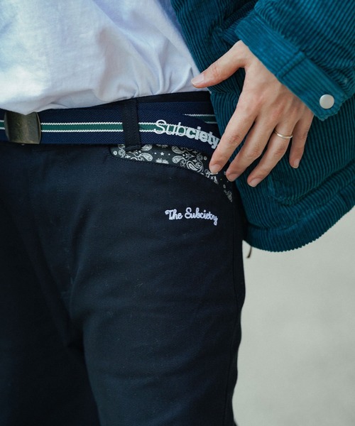 Subciety チノパン WORK PANTS-PAISLEY- メンズ : ZOZOTOWN