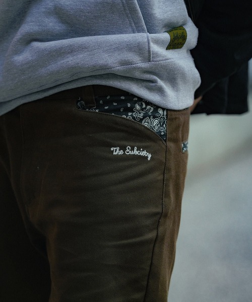 サブサエティ SUBCIETY ワークパンツ チノパン ボトムス ペイズリー柄 Subciety ☆セール SALE☆ サブサエティ SUBCIETY WORK PANTS
