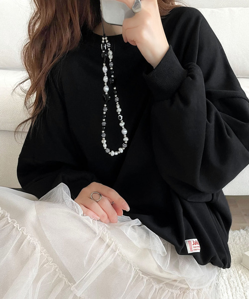 トレーナー スウェット 「JaVaジャバ コラボ」だぼっと着たい！裏毛オーバーサイズスウェットプルオーバー レディース | Java | 11
