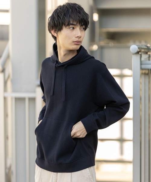 GLOBAL WORK（グローバルワーク） パーカー ヤミツキニットパーカー