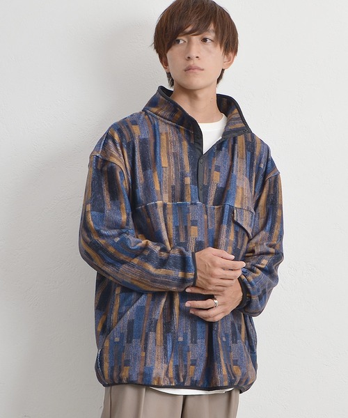 最新作限定SALE ジャケット ブルゾン フリーススオーバーサイズ総柄ハーフZIZPタンドカラープルオーバー ZOZOTOWN PayPayモール店 - 通販 - PayPayモール 新作登場得価