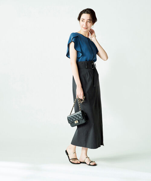 ノーリーズソフィー パイピング ブラウス NOLLEY'S Sophi（ノーリーズソフィー） シャツ ブラウス ◇【WEB限定
