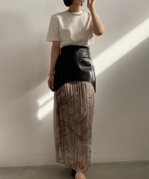 Ameri スカート MEDI ERIN WRINKLE SKIRT レディース : ZOZOTOWN
