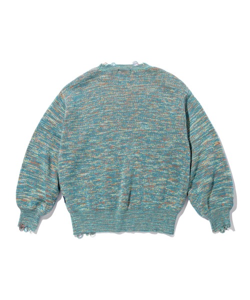 SINK kotohayokozawa ニット MULTICOLOR DAMAGED KNIT