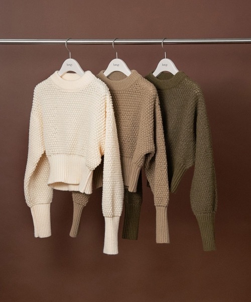 lawgy ニット grain pattern knit レディース : ZOZOTOWN Yahoo