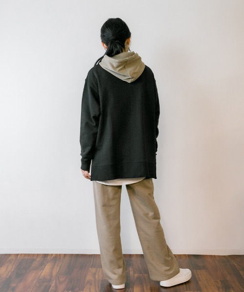 atONE パーカー 裏起毛配色パーカー レディース : ZOZOTOWN