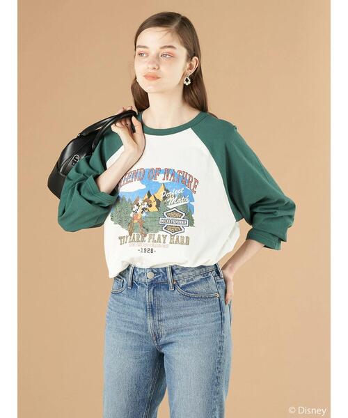 Disney（ディズニー） tシャツ Tシャツ MountainMickey/ラグランカット