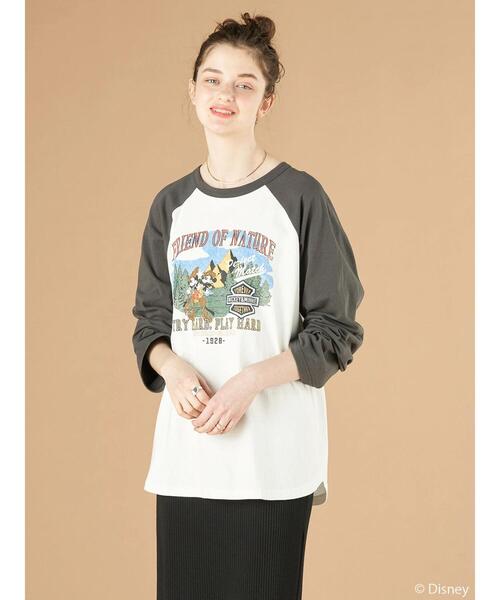 Disney（ディズニー） tシャツ Tシャツ MountainMickey/ラグランカット