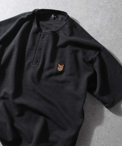 刺繍ホワイト】自転車ロングスリーブTシャツ （スモーキー