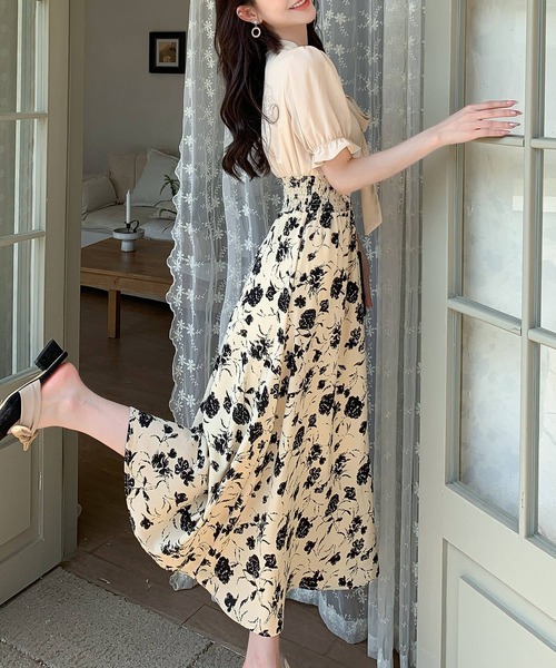 わ*ち様 ワンピース　まとめ売り DAY CLOSET ワンピース レディース 花柄ボウタイセットアップ風