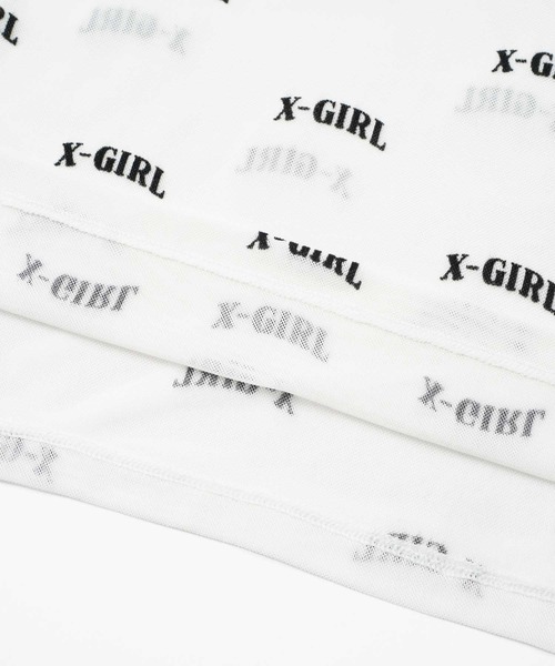 【まとめ売り】LYFT レディース XS タグ付き【値下げ】 X-girl tシャツ LOGO SHEER HIGH NECK TOP レディース