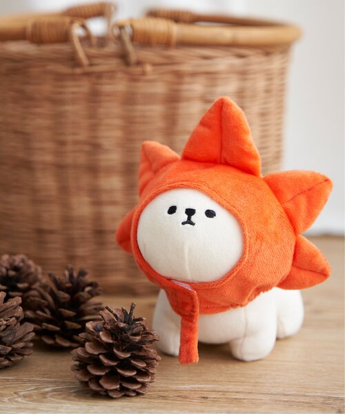 LBC クッション クッションカバー PLUFFY かぶりもの もみじ