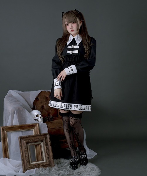 PALELFY ボレロ付きキャミワンピース ウサギ　背中に翼　ロリータ　地雷系 未使用 タグ付き Pal elfy ボレロ付き ワンピース ロリータ 羽