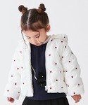 ブルゾン アウター 「リンク」ハート刺繍中わた...の詳細画像3