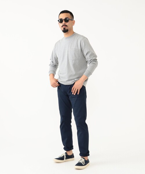 BEAMS+ パンツ 5 ポケット テーパード ピケ メンズ : ZOZOTOWN