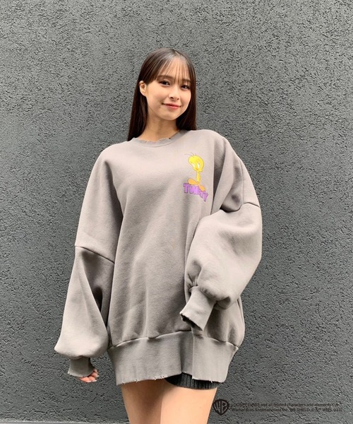 ENVYM トレーナー スウェット LOONEYTUNES×ENVYMコラボプル